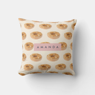 Personalisierte Pastell Donut Sprinkle Muster Kissen