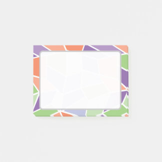 Personalisierte Pastell-Geometrie-Mosaik Post-it Klebezettel