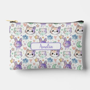 Personalisierte Pastell-Kawaii-Tier-Accessoire-Tas Zubehörtasche