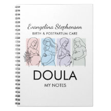 Personalisierte Pastell-Linienkunst DOULA