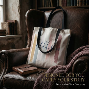 Personalisierte Pastell-Pinselstriche Tasche