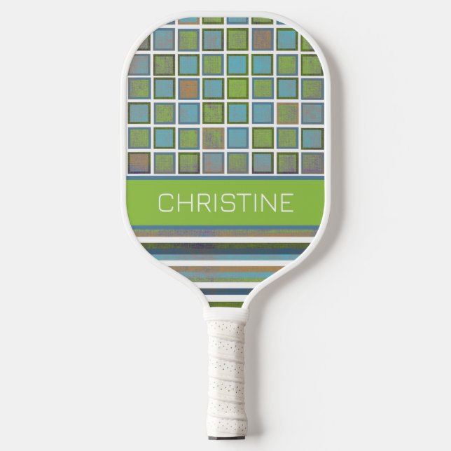 Personalisierte Pastelle Pickleball Paddle (Vorderseite)