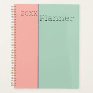 Personalisierte Pastete Soft Peach & Dschungelgrün Planer