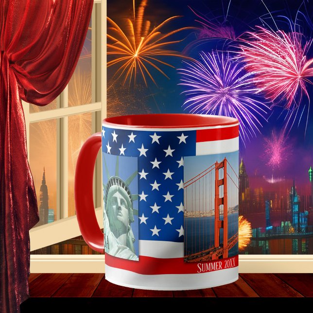Personalisierte Patriot USA Flag Foto Tasse (Von Creator hochgeladen)