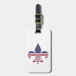 Personalisierte patriotische amerikanische Flagge Gepäckanhänger