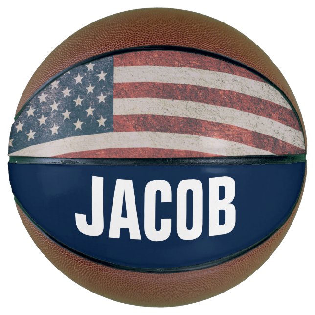 Personalisierte PATRIOTISCHE Basketbälle Basketball (Vorderseite)