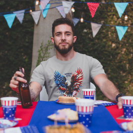 Personalisierte Patriotische Farben Amerika kühne Tri-Blend Shirt