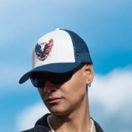 Personalisierte Patriotische Farben Amerika kühne Truckerkappe