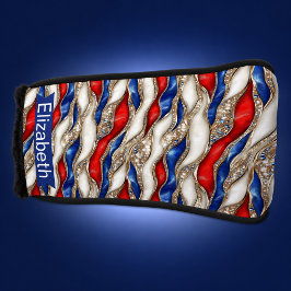 Personalisierte patriotische Juwelen-Schichten Golf Headcover