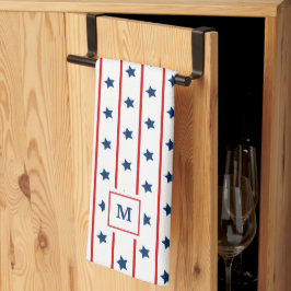 Personalisierte patriotische US Flagge Geschirrtuch