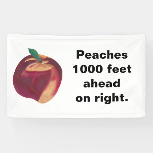 Personalisierte Peach Banner mit Ihrem Text