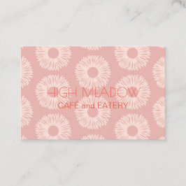 Personalisierte "Peach Blooms" (UK/Euro) Visitenkarte