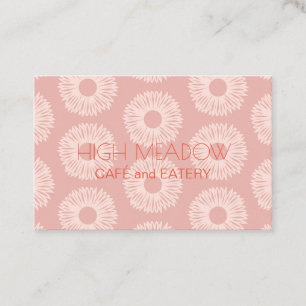Personalisierte "Peach Blooms" (UK/Euro) Visitenkarte