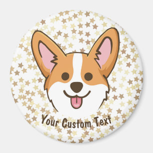 Personalisierte Pembroke Welsh Corgi Welpen Hundes Magnet