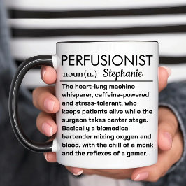 Personalisierte Perfusionist-Definition Tasse