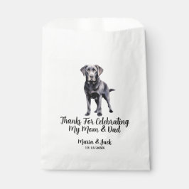 Personalisierte Pet-Hochzeit im Black Lab Geschenktütchen