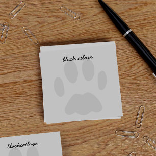 Personalisierte Pet PW Print Grau Post it Notes Post-it Klebezettel