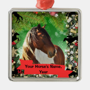 Personalisierte Pferdeverzierung Ornament Aus Metall