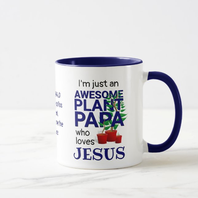 Personalisierte PHANTASTISCHE PFLANZE PAPA LIEBEN  Tasse (Rechts)