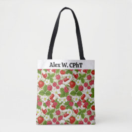 Personalisierte Pharmacy Tote Bag Berry Red Tasche