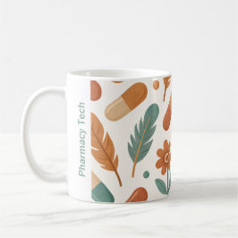 Personalisierte Pharmazie Tasse Boho Daisy Feather