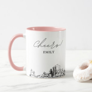 Personalisierte Phoenix-Hochzeitskaffeetasse Tasse