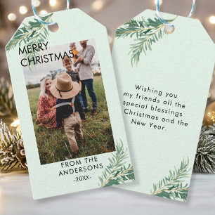 Personalisierte Photo Weihnachts- Geschenkanhänger