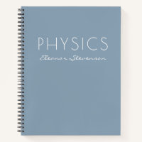 Personalisierte Physik Graph Paper Dusty Blue