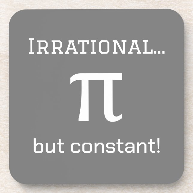 Personalisierte Pi Symbol Math Lover Lehrer, Stude Getränkeuntersetzer (Vorderseite)