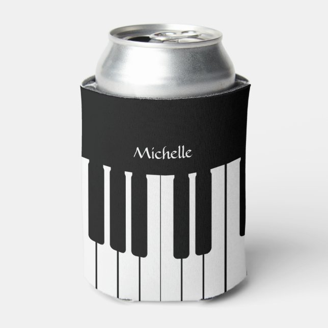 Personalisierte Piano-Keyboard-Musik Dosenkühler (Kanne Vorderseite)