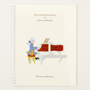 Personalisierte Piano Lesson & Practice-Aufzeichnu Planer