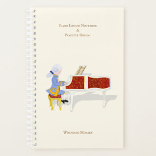 Personalisierte Piano Lesson & Practice-Aufzeichnu Planer