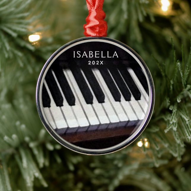 Personalisierte Piano-Sammlung Ornament Aus Metall (Baum)