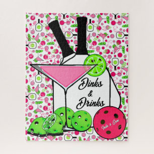 Personalisierte Pickleball-Cocktails Dinks & Drink