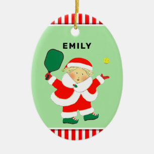 Personalisierte Pickleball-Kollektiv Keramik Ornament