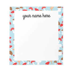 Personalisierte Pilze Notepad Notizblock