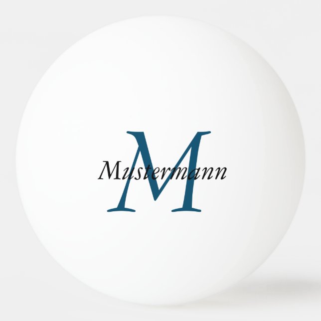 Personalisierte Ping Pong Bälle mit Monogramm Tischtennisball (Vorderseite)