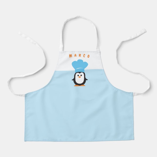 Personalisierte Pinguin-Schürze Schürze (Vorderseite)