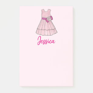 Personalisierte Pink Flower Girl Dress Wedding Par Post-it Klebezettel