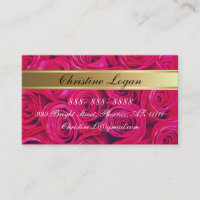 Personalisierte PinkRoses Geschäfts-Karten, 100