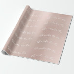 Personalisierte Pinselbrille als Rosa Geschenkpapier<br><div class="desc">Minimalismus und Einfachheit der Form Glam und Chic Wrapping Paper für viele Anlässe wie Geburtstag,  Jubiläum,  Hochzeit,  Brautparty,  neue Arbeit,  neue Zuhause,  Corporate Party,  Ruhestand Party,  neues Baby..</div>