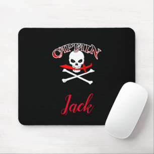 Personalisierte Piratenflagge (Cutlass) Mousepad