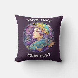 PERSONALISIERTE PISCES ZODIAC SIGN KISSEN