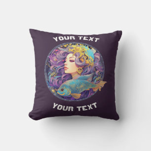 PERSONALISIERTE PISCES ZODIAC SIGN KISSEN
