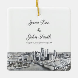 Personalisierte Pittsburgh Keramik Ornament