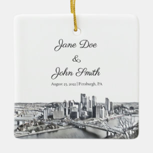 Personalisierte Pittsburgh Keramik Ornament