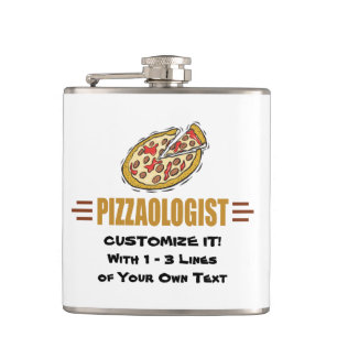 Personalisierte Pizza Flachmann