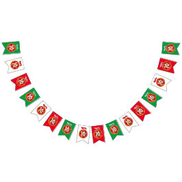 Personalisierte Pizza Geburtstagsparty bunte Flagg Wimpelkette