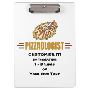 Personalisierte Pizza Klemmbrett