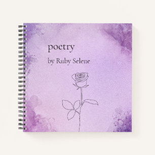 Personalisierte Poesie Notizbuch